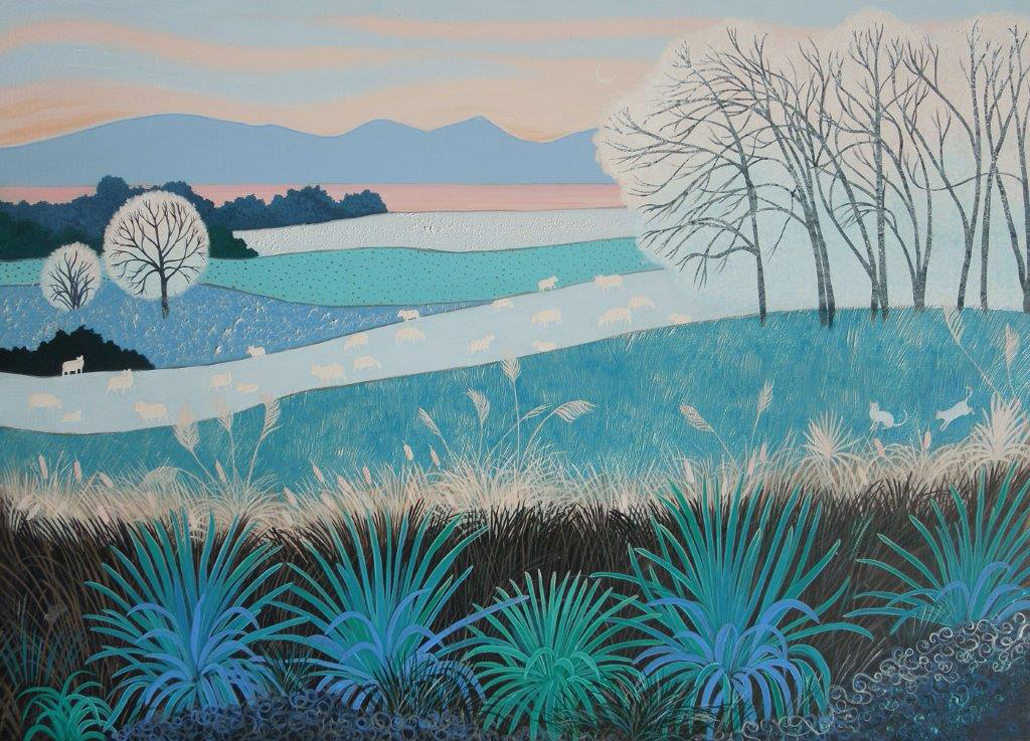 sunrise - frost and pearl art