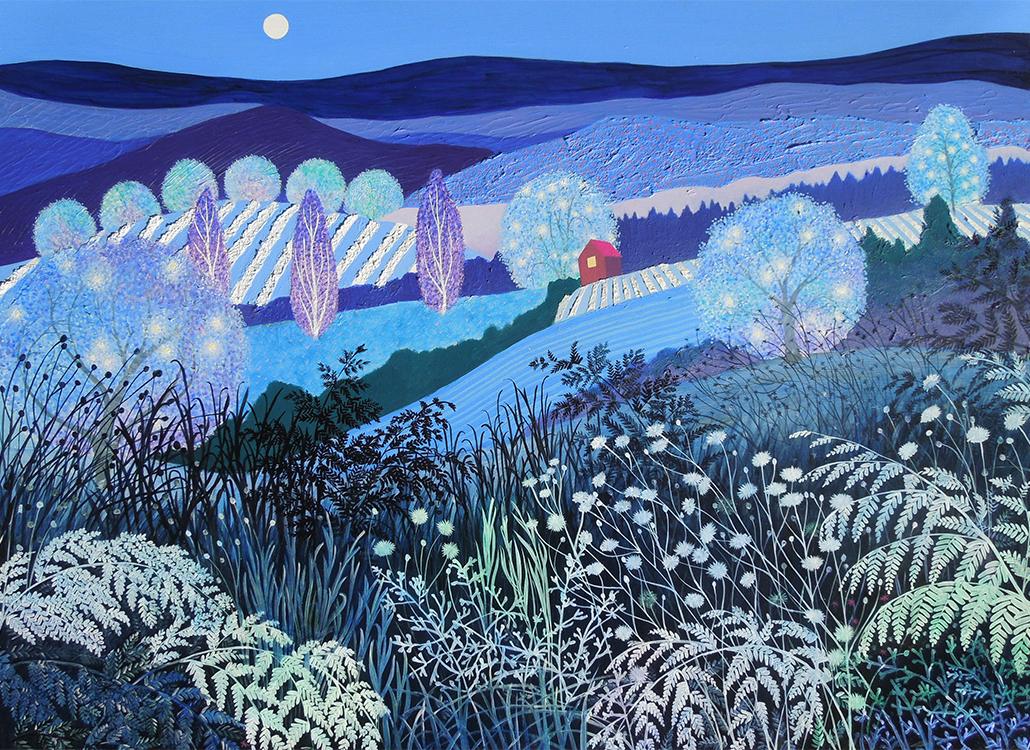 Winter Indigo and Silver