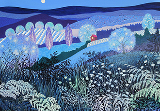 Winter Indigo and Silver